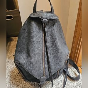 Rebecca Minkoff Leather Julian Regular Size - slate gray color